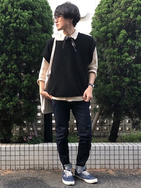 「Marc by Marc Jacobs（マークバイマークジェイコブス）のアイテム（腕時計）」を使った、かっしーさん（メンズ・168cm）の夏コーディネート