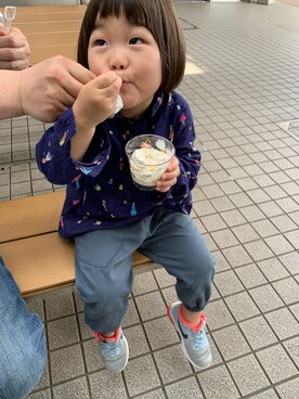 「SM2（エスエムツー）のアイテム（パンツ）」を使った、iccさん（キッズ・90cm）の春コーディネート
