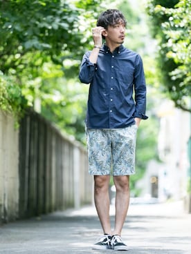 「海の日」｜Juniyaさん（メンズ・184cm）の夏コーディネート