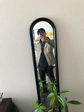 「EVOLUTION（エボリューション）のアイテム（ジャケット/アウター）」を使った、ケントさん（メンズ・165cm）の春コーディネート