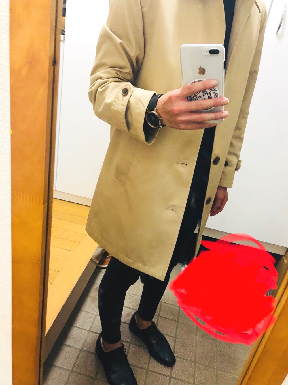 「UNIQLOのアイテム（ニット/セーター、ブラック系）」を使った、keiさん（メンズ・171cm）の秋コーディネートの1枚目の写真