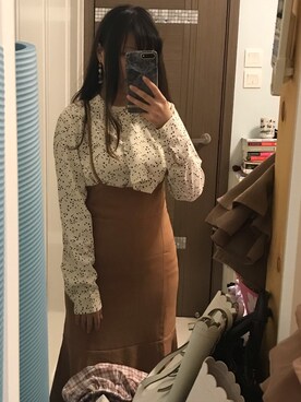 「JUSGLITTY（ジャスグリッティー）のアイテム（ワンピース/ドレス）」を使った、ナタリー(^^)さん（レディース・155cm）の秋コーディネート