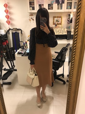 「JUSGLITTY（ジャスグリッティー）のアイテム（ワンピース/ドレス）」を使った、ナタリー(^^)さん（レディース・155cm）の秋コーディネート