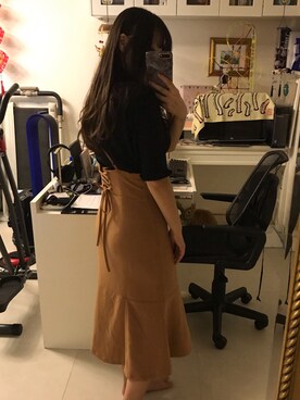 「JUSGLITTY（ジャスグリッティー）のアイテム（ワンピース/ドレス）」を使った、ナタリー(^^)さん（レディース・155cm）の秋コーディネート