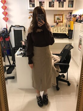 ナタリー(^^)さん（レディース・155cm）の冬コーディネート