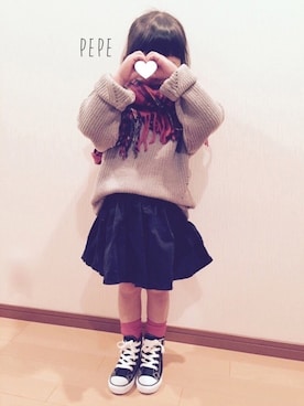 pepeさん(キッズ・100cm)の冬コーディネート