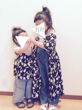 「アイテム（アンサンブル）」を使った、pepeさん（キッズ・100cm）の春コーディネート