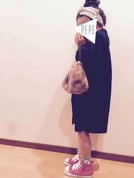 「SEVENDAYS=SUNDAY（セブンデイズサンデイ）のアイテム（ワンピース/ドレス）」を使った、pepeさん（キッズ・110cm）の秋コーディネート