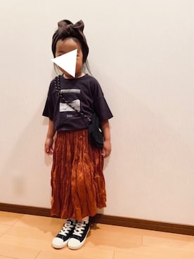 「Lee（リー）のアイテム」を使った、pepeさん（キッズ・100cm）の秋コーディネート