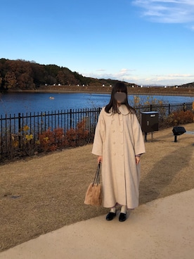 「HARUTA」｜「アイテム（ワンピース/ドレス）」を使った、mkさん（レディース・157cm）の春コーディネート