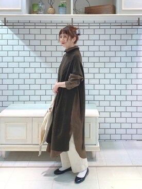 「PUAL CE CIN（ピュアルセシン）のアイテム（その他）」を使った、niuさん（レディース・161cm）の秋コーディネート