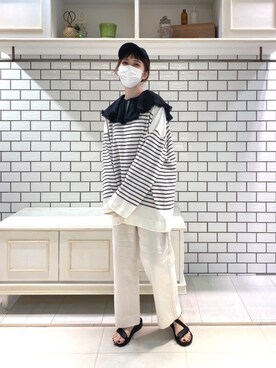 「キャップ女子」｜niuさん（レディース・161cm）の秋コーディネート