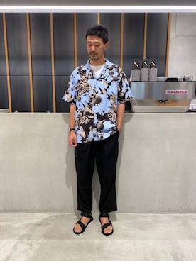 「サタデーズ ニューヨークシティ (Saturdays NYC)」｜「アイテム（サンダル）」を使った、tatsuya.1009さん（メンズ・179cm）の夏コーディネート