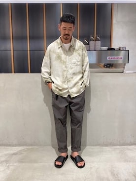 「サタデーズ ニューヨークシティ (Saturdays NYC)」｜「アイテム（サンダル）」を使った、tatsuya.1009さん（メンズ・179cm）の夏コーディネート