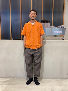 「サタデーズ ニューヨークシティ (Saturdays NYC)」｜「アイテム（サンダル）」を使った、tatsuya.1009さん（メンズ・179cm）の夏コーディネート