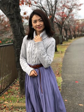 みななさん（レディース・161cm）の秋コーディネート