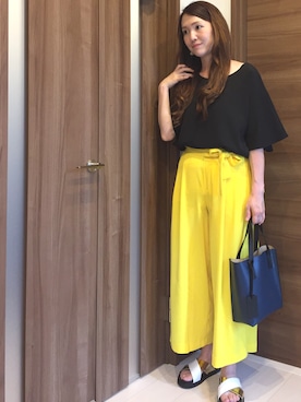「アイテム（ピアス（両耳用））」を使った、mackoさん（レディース・160cm・30代）の春コーディネート