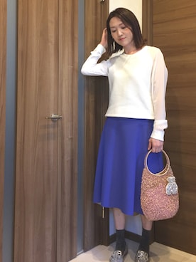 「DONEEYU（ドニーユ）のアイテム」を使った、mackoさん（レディース・160cm）の春コーディネート