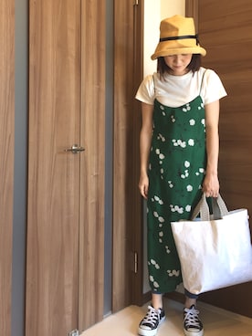 「hint hint（ヒントヒント）のアイテム」を使った、mackoさん（レディース・160cm）の春コーディネート