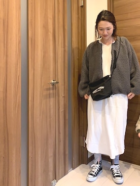 「アイテム（ブルゾン）」を使った、mackoさん（レディース・160cm・30代）の春コーディネート