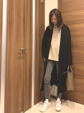 「squady（スカディー）のアイテム」を使った、mackoさん（レディース・160cm）の冬コーディネート