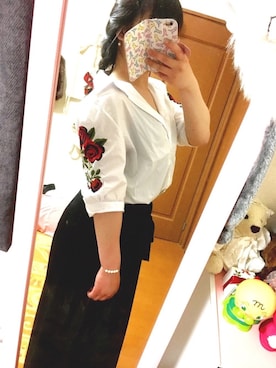 「SHAKE SHAKE  （シェイクシェイク）のアイテム」を使った、英さん（レディース・158cm）の夏コーディネート