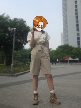 「BELL（ベル）のアイテム」を使った、Adaさん（レディース・158cm）の秋コーディネート