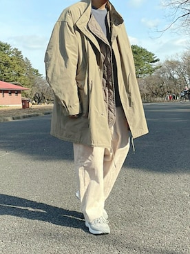 「Ressaca（レサーカ）のアイテム（モッズコート）」を使った、ぽちさん（メンズ・170cm）の冬コーディネート