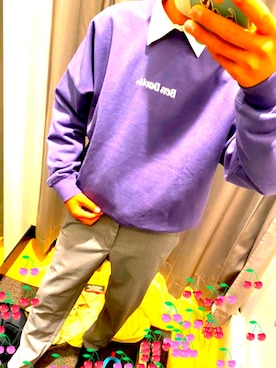 「BEN DAVIS（ベンデイビス）のアイテム（スウェット）」を使った、おしゃれになりたいまんさん（メンズ・165cm）の秋コーディネート