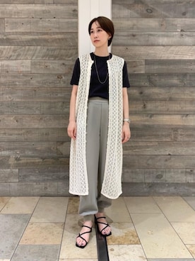 「RECOMMEND  ITEM STYLING」｜「アイテム（腕時計）」を使った、武藤 美緒さん（レディース・162cm）の夏コーディネート
