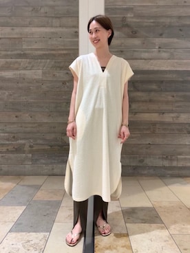 「RECOMMEND  ITEM STYLING」｜「アイテム（ワンピース/ドレス）」を使った、武藤 美緒さん（レディース・162cm）の夏コーディネート