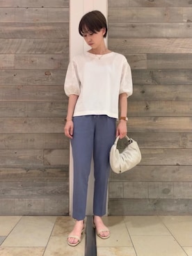 「RECOMMEND  ITEM STYLING」｜「アイテム（アナログ腕時計）」を使った、武藤 美緒さん（レディース・162cm）の夏コーディネート