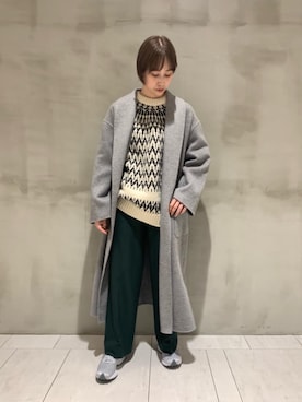 「RECOMMEND  ITEM STYLING」｜「アイテム（その他アウター）」を使った、武藤 美緒さん（レディース・162cm）の秋コーディネート