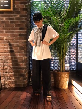 「ALOYE（アロイ）のアイテム」を使った、chiaさん（レディース・153cm）の夏コーディネート