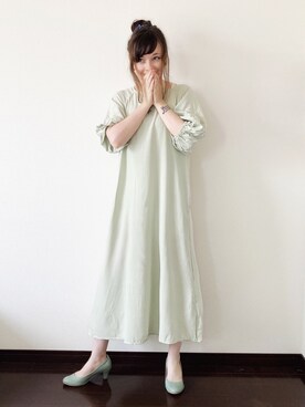 バックオープンリボンワンピースを使った人気ファッションコーディネート Wear