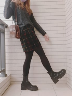 「5（ファイブ）のアイテム（トップス）」を使った、Esme Tuさん（レディース・163cm）の冬コーディネート