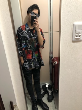 「PARADOX（パラドックス）のアイテム（パンツ）」を使った、がっちさん（メンズ・163cm）の春コーディネート