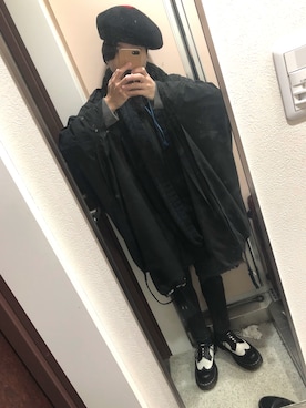 「PARADOX（パラドックス）のアイテム（パンツ）」を使った、がっちさん（メンズ・163cm）の冬コーディネート