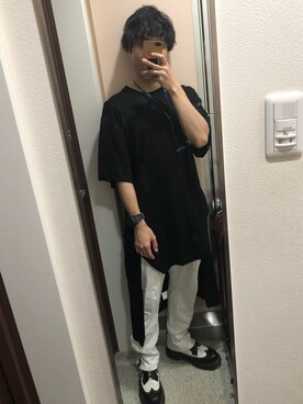 「PARADOX（パラドックス）のアイテム（パンツ）」を使った、がっちさん（メンズ・163cm）の夏コーディネート