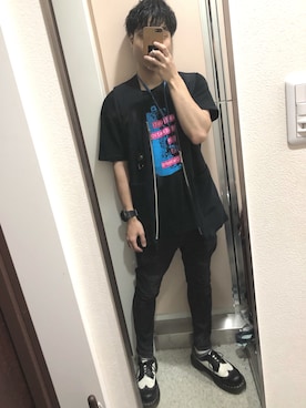 「PARADOX（パラドックス）のアイテム（パンツ）」を使った、がっちさん（メンズ・163cm）の夏コーディネート
