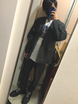 「MUZE（ミューズ）のアイテム（ジャケット/アウター）」を使った、がっちさん（メンズ・163cm）の春コーディネート