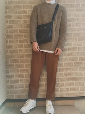 「シンプルおしゃれが好き」｜やまぴーさん（メンズ・175cm）の秋コーディネート