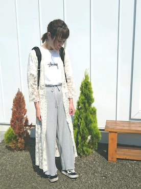「FREAK'S STORE（フリークスストア）のFREDRIK PACKERS/フレドリックパッカーズ 別注500D DAY PACK （バックパック/リュック）」を使った、minakoさん（レディース・160cm）の夏コーディネート