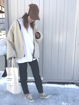 minakoさん（レディース・160cm）の冬コーディネート