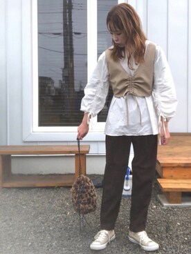 minakoさん（レディース・160cm）の秋コーディネート