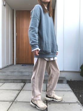 「NIKE（ナイキ）のナイキ エア マックス 95 プレミアム コントラスト ウィメンズシューズ / NIKE AIR MAX 95 PREMIUM CONTRAST（スニーカー）」を使った、minakoさん（レディース・160cm）の秋コーディネート