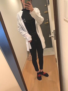 「緑」｜「アイテム（オールインワン・サロペット）」を使った、michiさん（レディース・165cm）の春コーディネート