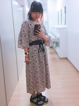 「CASIO（カシオ）の【海外モデル】CASIO MENS/ANALOGUE ARABIC【腕時計】（アナログ腕時計、ホワイト系）」を使った、るーさん（レディース）の春コーディネート