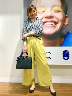 「ギンカムチェック」｜kiyokawa【ヨドバシ吉祥寺店】さん（レディース・170cm）の春コーディネート