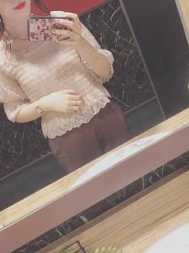 「BEAMS（ビームス）のアイテム（アナログ腕時計）」を使った、きゃんさん（レディース・154cm）の秋コーディネート